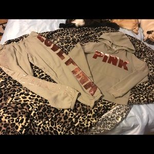 Victoria’s Secret pink bling outfit